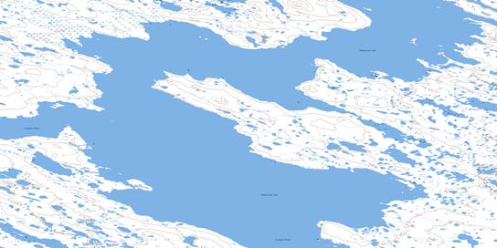 Kaminuriak Lake Topographic map 055L13 at 1:50,000 Scale