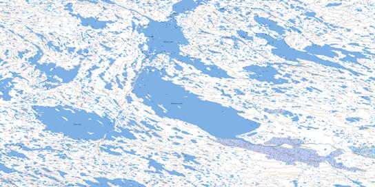 Mcmanaman Lake Topographic map 055N08 at 1:50,000 Scale