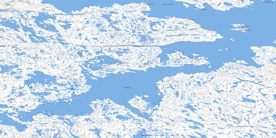 Barbour Bay Topo Map 055N09 at 1:50,000 scale - National Topographic System of Canada (NTS) - Toporama map