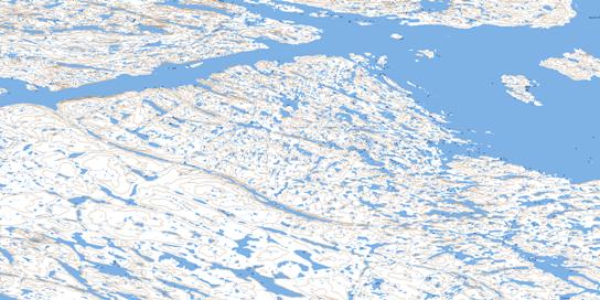 Round Island Topo Map 055N13 at 1:50,000 scale - National Topographic System of Canada (NTS) - Toporama map