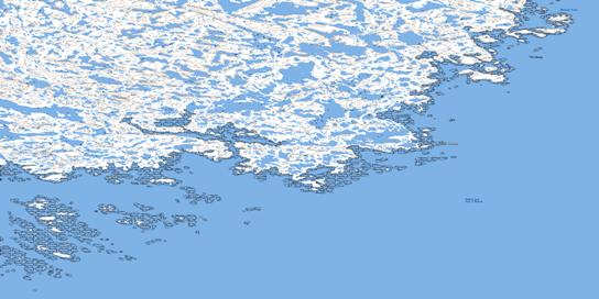 Cape Silumiut Topo Map 055O09 at 1:50,000 scale - National Topographic System of Canada (NTS) - Toporama map