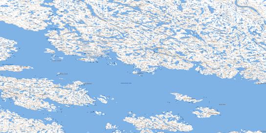 Merry Headland Topo Map 055O11 at 1:50,000 scale - National Topographic System of Canada (NTS) - Toporama map