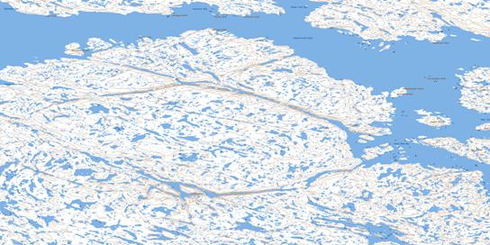 Steep Bank Bay Topo Map 055O12 at 1:50,000 scale - National Topographic System of Canada (NTS) - Toporama map