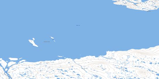 Tanataluk Islands Topographic map 056D03 at 1:50,000 Scale