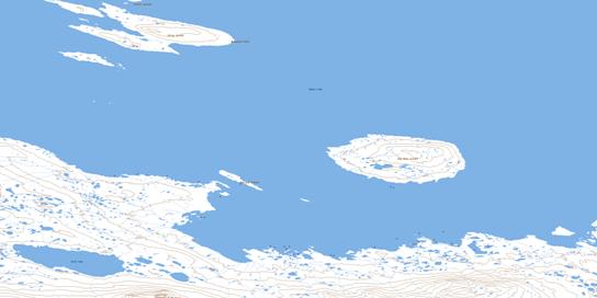 Big Hips Island Topographic map 056D04 at 1:50,000 Scale
