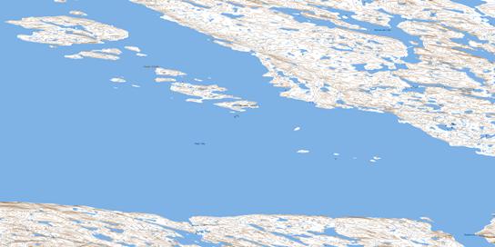 Nuvudlik Island Topo Map 056H08 at 1:50,000 scale - National Topographic System of Canada (NTS) - Toporama map