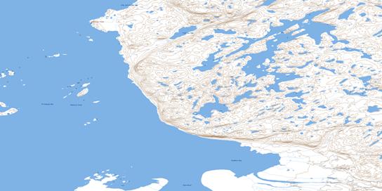 Victoria Headland Topo Map 056M06 at 1:50,000 scale - National Topographic System of Canada (NTS) - Toporama map