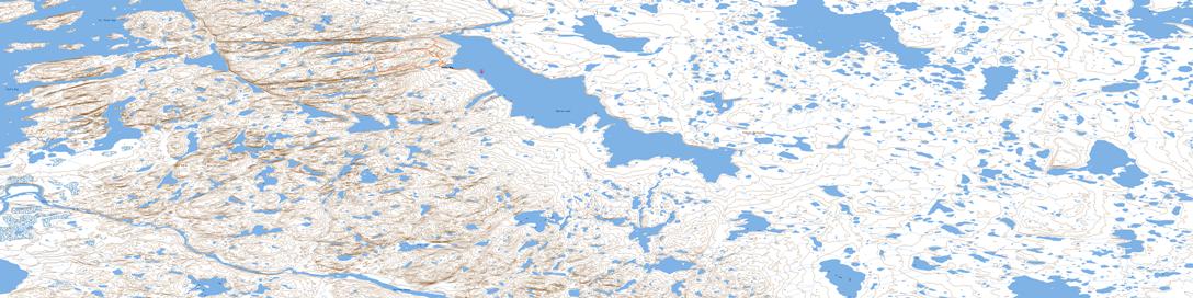 Barrow Lake Topographic map 057A07 at 1:50,000 Scale