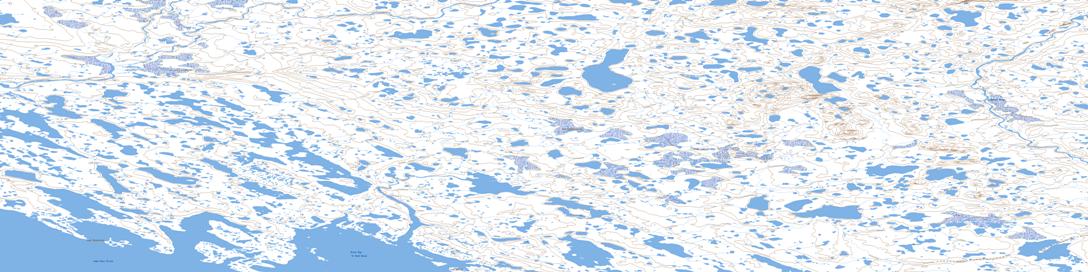 Oscar Bay Topo Map 057C13 at 1:50,000 scale - National Topographic System of Canada (NTS) - Toporama map