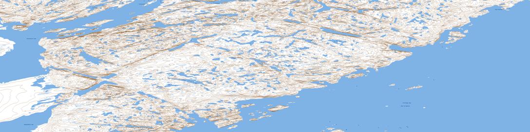 Felix Harbour Topo Map 057C16 at 1:50,000 scale - National Topographic System of Canada (NTS) - Toporama map