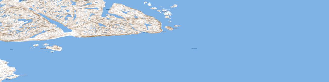 Coutts Lindsay Island Topo Map 057E04 at 1:50,000 scale - National Topographic System of Canada (NTS) - Toporama map