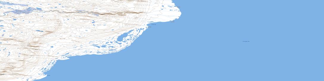 Fearnall Bay Topographic map 058B07 at 1:50,000 Scale