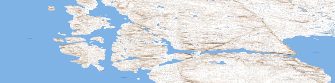 Cape Coulman Topographic map 058B13 at 1:50,000 Scale