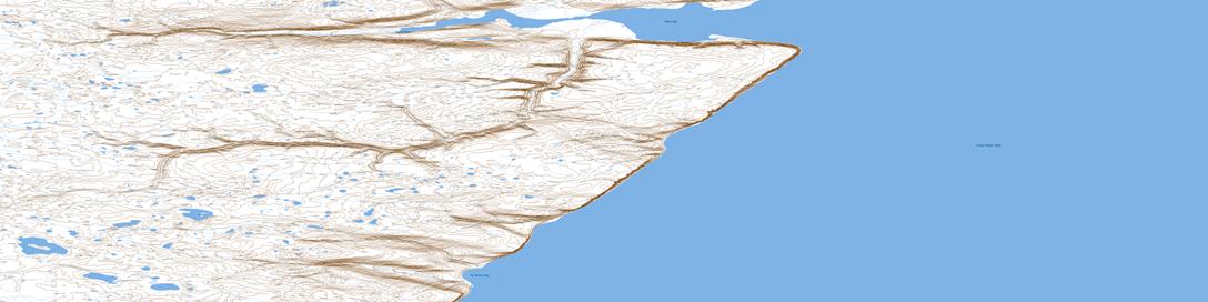 Two Rivers Bay Topo Map 058D04 at 1:50,000 scale - National Topographic System of Canada (NTS) - Toporama map