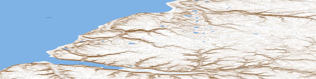 Jackson Inlet Topo Map 058D08 at 1:50,000 scale - National Topographic System of Canada (NTS) - Toporama map