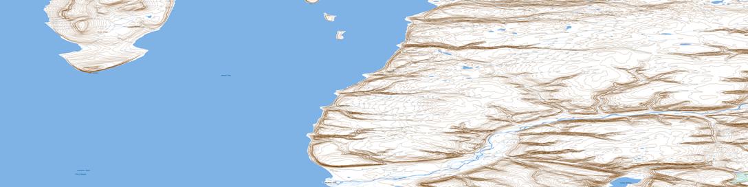 Cape Donnett Topographic map 058E09 at 1:50,000 Scale