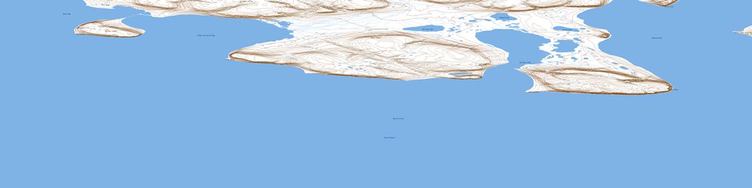 Gascoyne Inlet Topo Map 058E12 at 1:50,000 scale - National Topographic System of Canada (NTS) - Toporama map