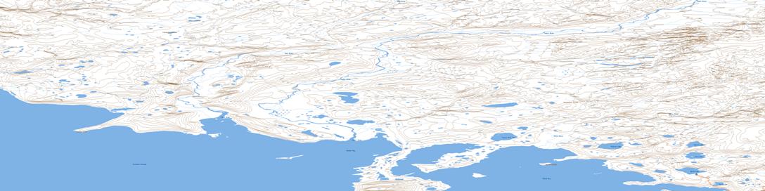 Becher Bay Topographic map 058F13 at 1:50,000 Scale