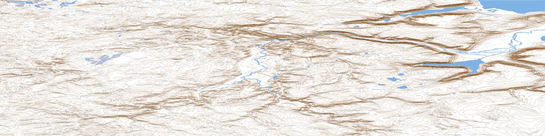 Haughton Dome Topographic map 058H07 at 1:50,000 Scale