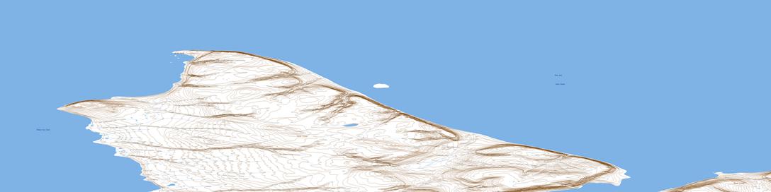 Skruis Point Topographic map 058H09 at 1:50,000 Scale
