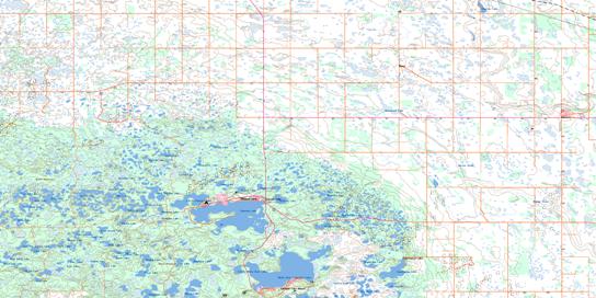 Dumas Topo Map 062E16 at 1:50,000 scale - National Topographic System of Canada (NTS) - Toporama map