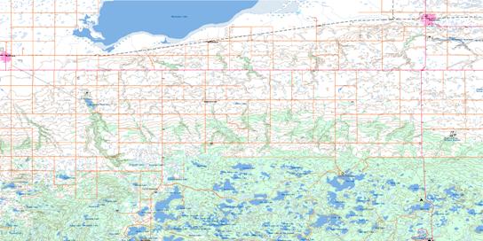 Deloraine Topo Map 062F01 at 1:50,000 scale - National Topographic System of Canada (NTS) - Toporama map