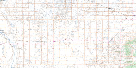 Waskada Topo Map 062F02 at 1:50,000 scale - National Topographic System of Canada (NTS) - Toporama map
