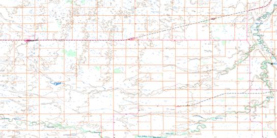 Gainsborough Topo Map 062F03 at 1:50,000 scale - National Topographic System of Canada (NTS) - Toporama map