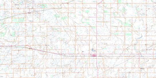Redvers Topo Map 062F12 at 1:50,000 scale - National Topographic System of Canada (NTS) - Toporama map