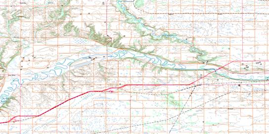 Alexander Topo Map 062F16 at 1:50,000 scale - National Topographic System of Canada (NTS) - Toporama map