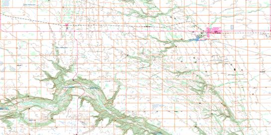 Morden Topo Map 062G01 at 1:50,000 scale - National Topographic System of Canada (NTS) - Toporama map