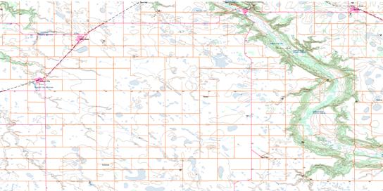 Pilot Mound Topo Map 062G02 at 1:50,000 scale - National Topographic System of Canada (NTS) - Toporama map