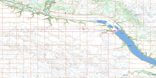 Dunrea Topo Map 062G05 at 1:50,000 scale - National Topographic System of Canada (NTS) - Toporama map
