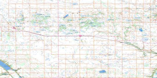 Baldur Topographic map 062G06 at 1:50,000 Scale