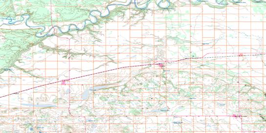 Treherne Topo Map 062G10 at 1:50,000 scale - National Topographic System of Canada (NTS) - Toporama map