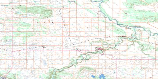 Wawanesa Topo Map 062G12 at 1:50,000 scale - National Topographic System of Canada (NTS) - Toporama map