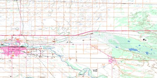 Brandon Topo Map 062G13 at 1:50,000 scale - National Topographic System of Canada (NTS) - Toporama map