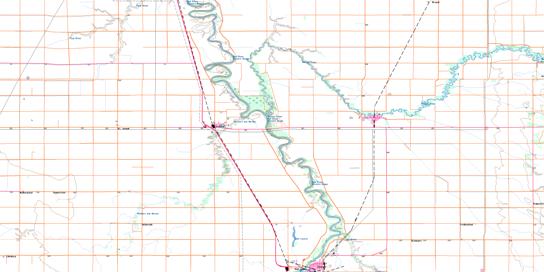 Emerson Topo Map 062H03 at 1:50,000 scale - National Topographic System of Canada (NTS) - Toporama map