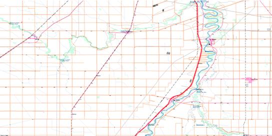 St Adolphe Topo Map 062H11 at 1:50,000 scale - National Topographic System of Canada (NTS) - Toporama map