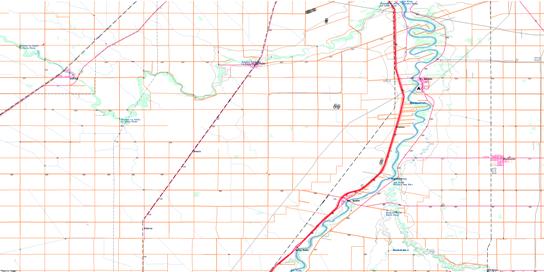 St Adolphe Topographic map 062H11 at 1:50,000 Scale