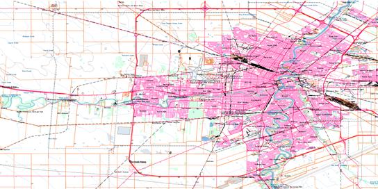 Winnipeg Topographic map 062H14 at 1:50,000 Scale