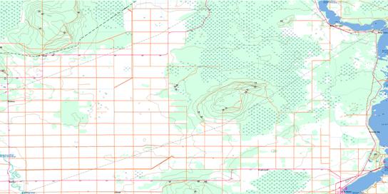 Lac Du Bonnet Topographic map 062I08 at 1:50,000 Scale