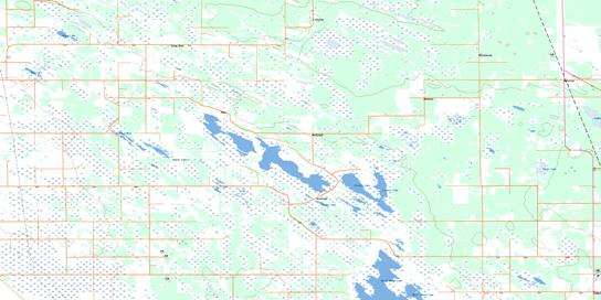 Narcisse Topo Map 062I12 at 1:50,000 scale - National Topographic System of Canada (NTS) - Toporama map