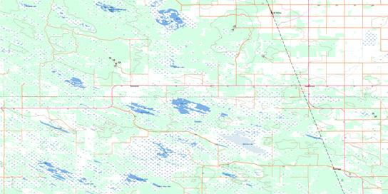 Poplarfield Topo Map 062I13 at 1:50,000 scale - National Topographic System of Canada (NTS) - Toporama map