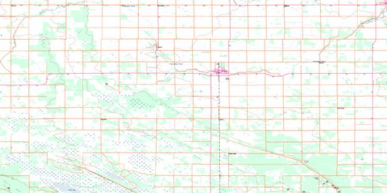 Arborg Topographic map 062I14 at 1:50,000 Scale