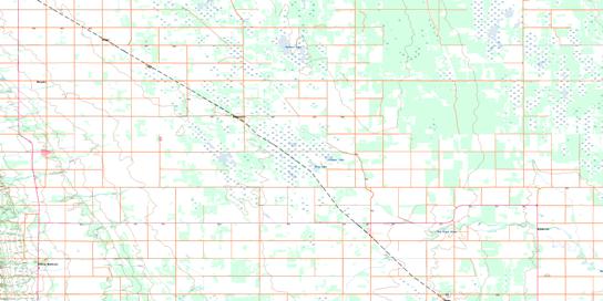 Glenella Topo Map 062J11 at 1:50,000 scale - National Topographic System of Canada (NTS) - Toporama map