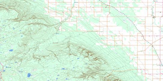 Laurier Topographic map 062J13 at 1:50,000 Scale