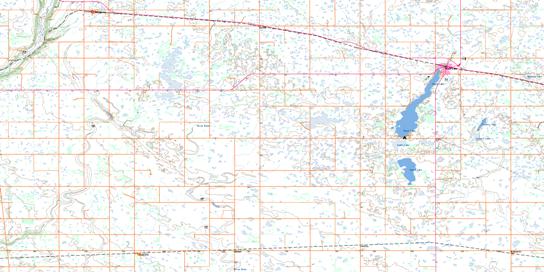 Shoal Lake Topo Map 062K07 at 1:50,000 scale - National Topographic System of Canada (NTS) - Toporama map