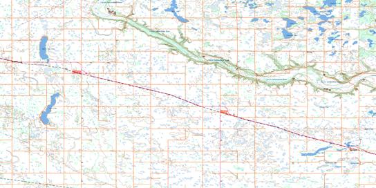 Newdale Topo Map 062K08 at 1:50,000 scale - National Topographic System of Canada (NTS) - Toporama map