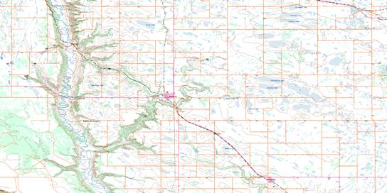 Binscarth Topo Map 062K11 at 1:50,000 scale - National Topographic System of Canada (NTS) - Toporama map